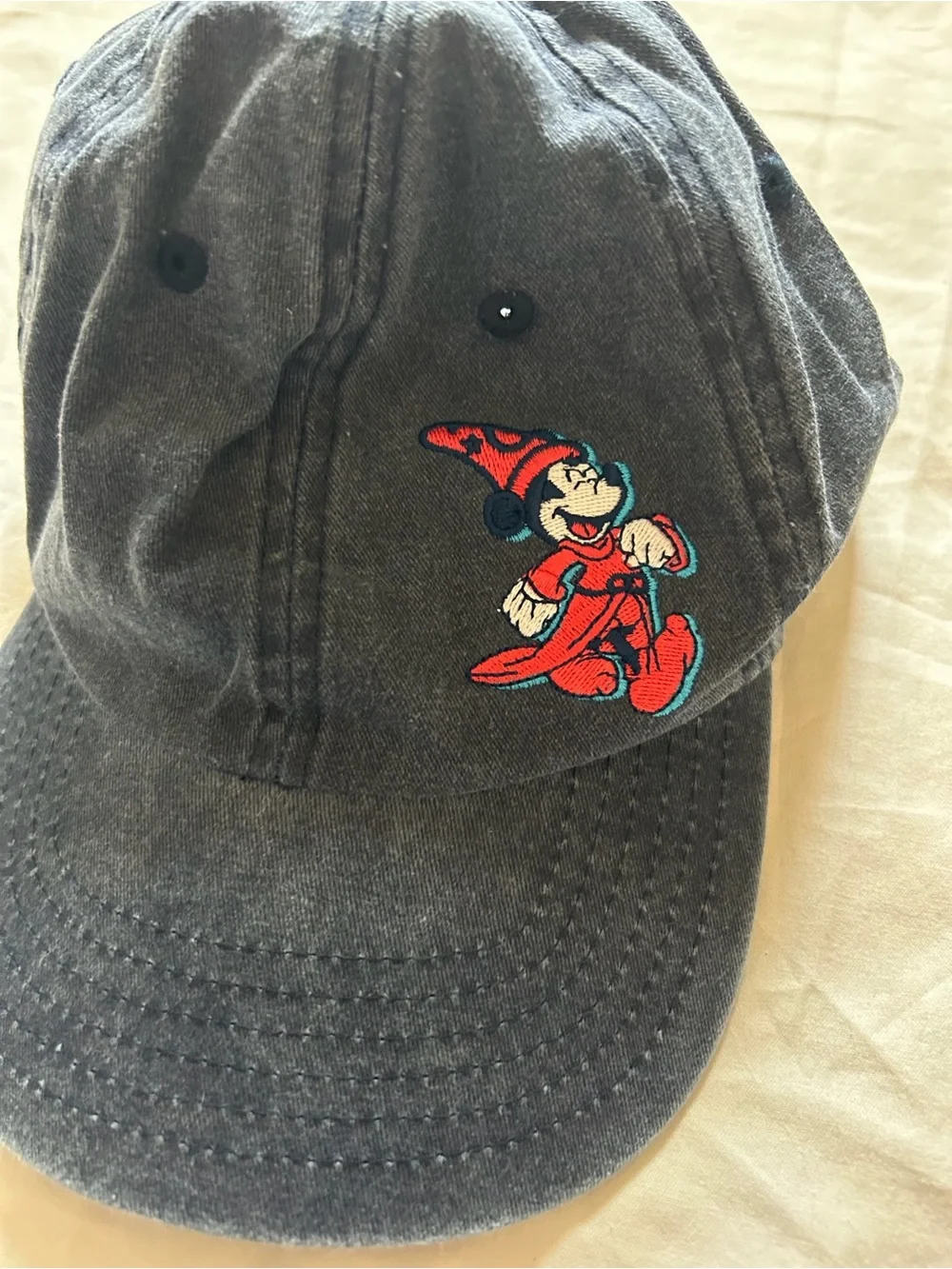D23 Disney Navy Cap with Red Sorcerer Mickey Patch